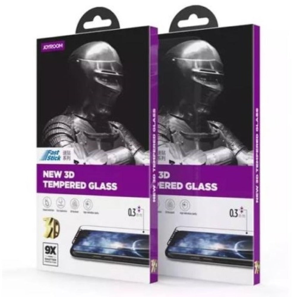 Joyroom Knight Series New 3D Quick Paste Tempered Glass (High transparent) JM3033 for iPhone 5.5-inch - Black
