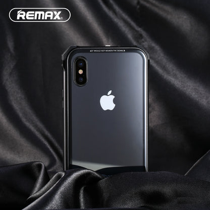 Remax Kooble Servrs Metal&Glass Case RM-1658 for iPhone X - Black
