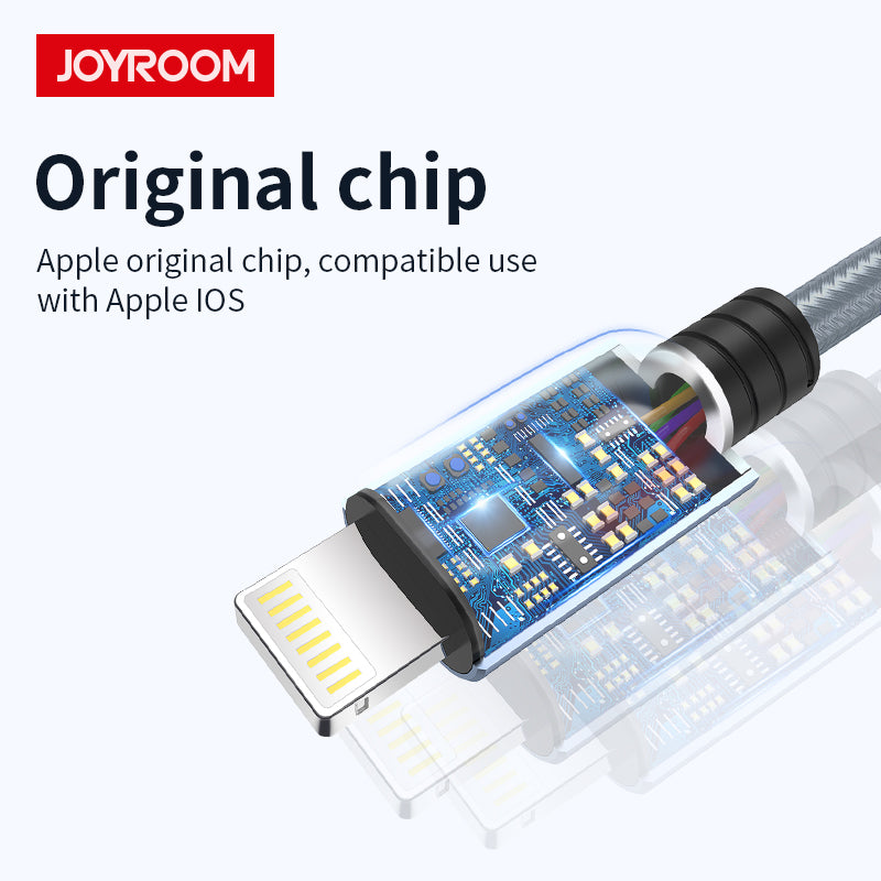 Joyroom Braided Data Cable S-M369 MFI - Gold