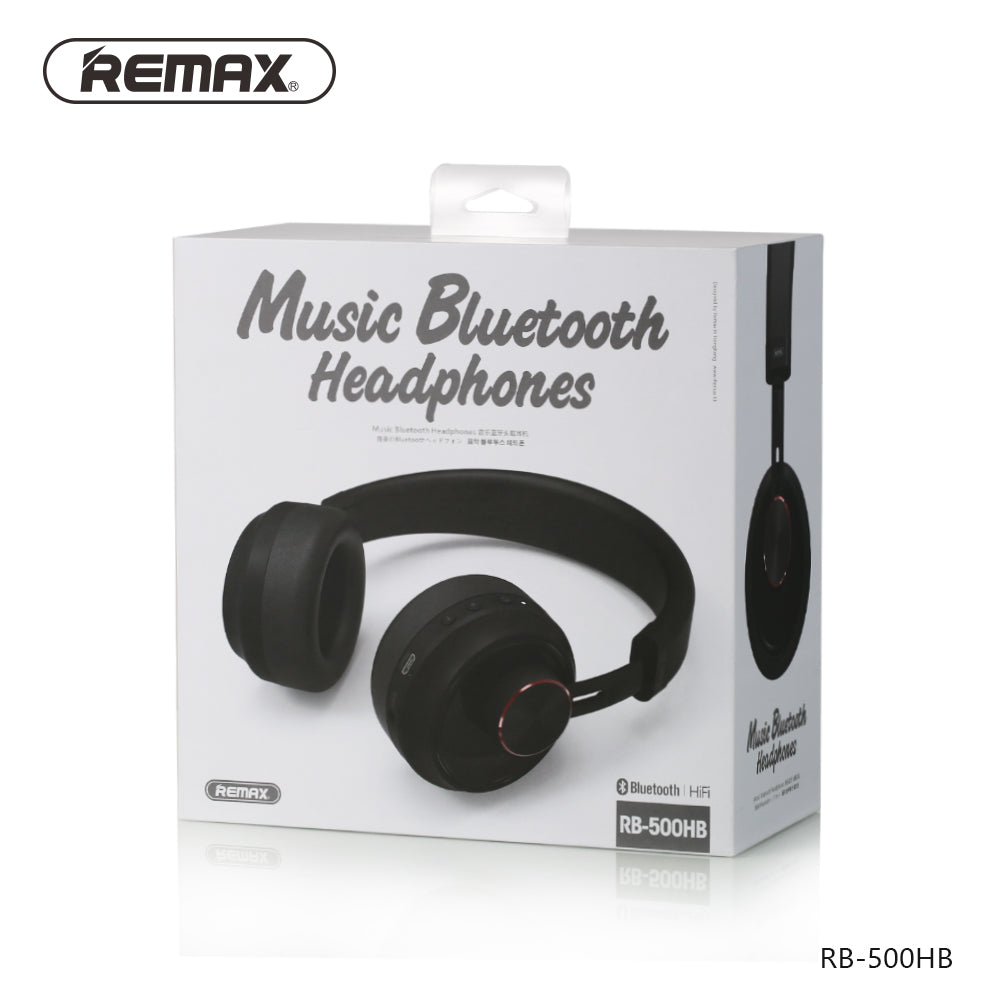 Remax Music Bluetooth Headphone RB-500HB - Black