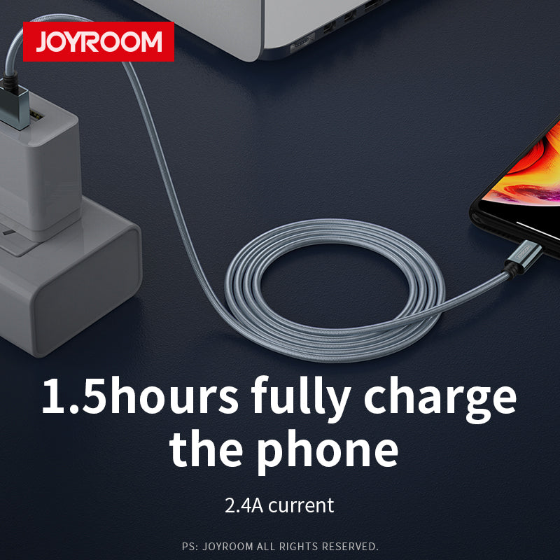 Joyroom Braided Data Cable S-M369 MFI - Gold