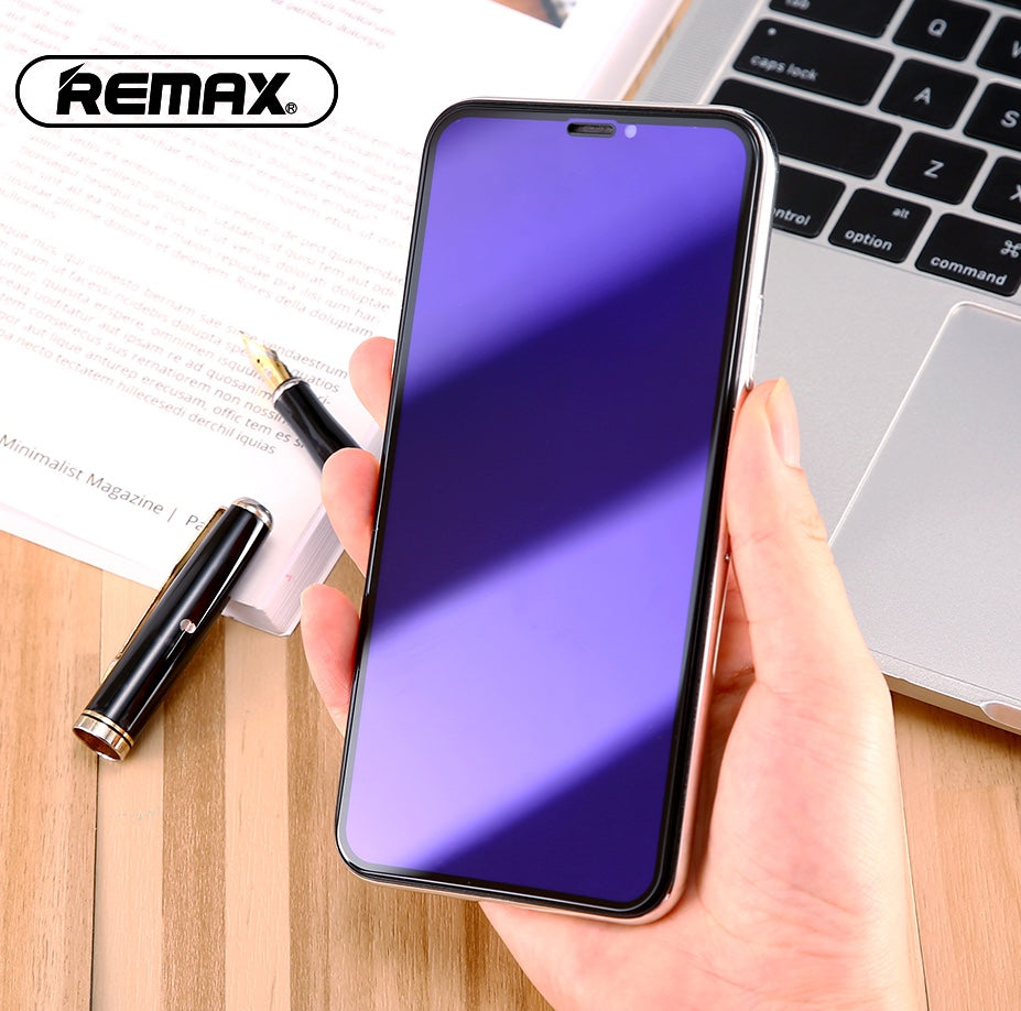 Remax Emperor Series 9D Anti Blue-ray Tempered Glass GL-32 iPhone X - Black