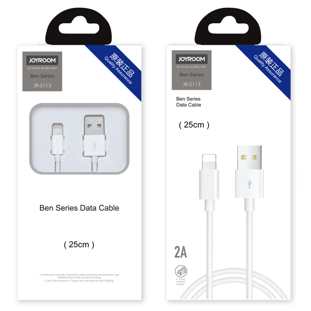 Joyroom Ben Series Lightning Data Cable JR-S113 25cm - White