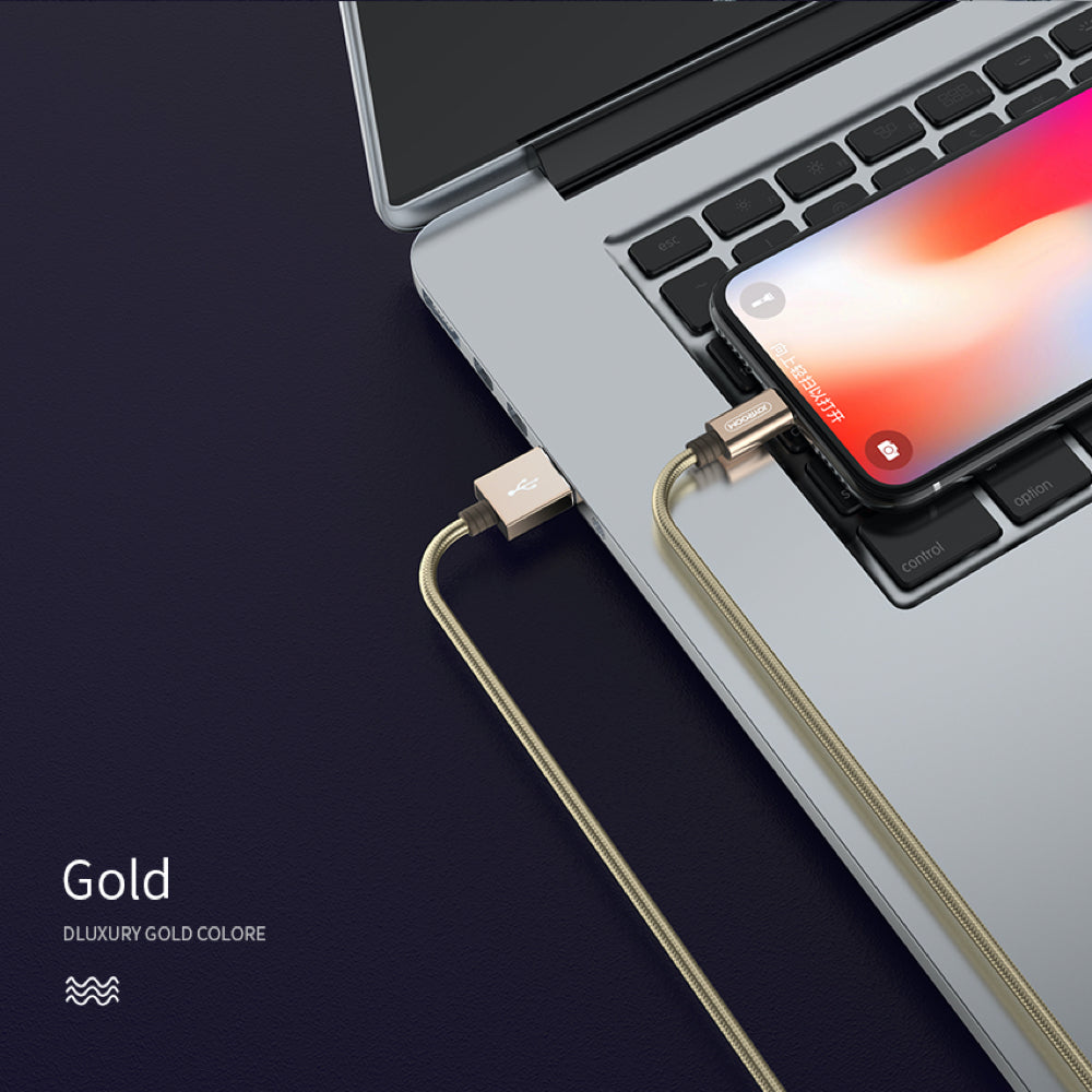 Joyroom Braided Data Cable S-M369 MFI - Gold
