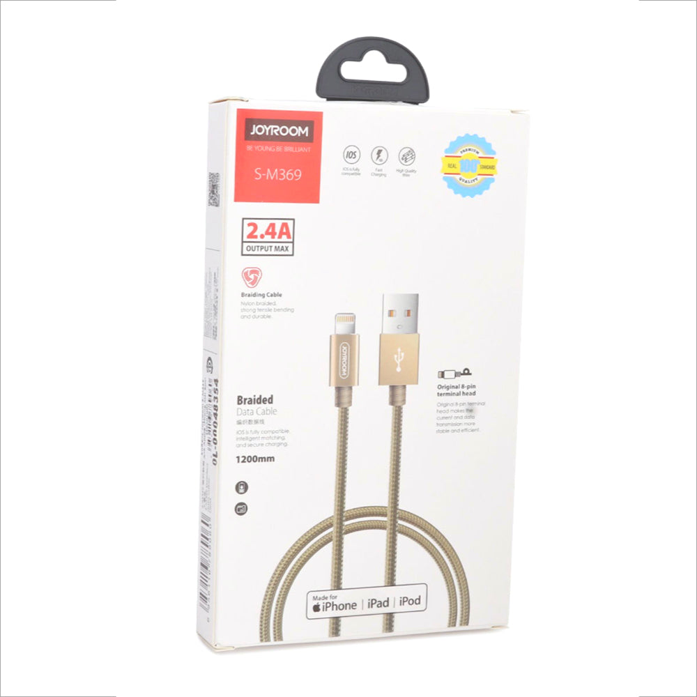 Joyroom Braided Data Cable S-M369 MFI - Gold