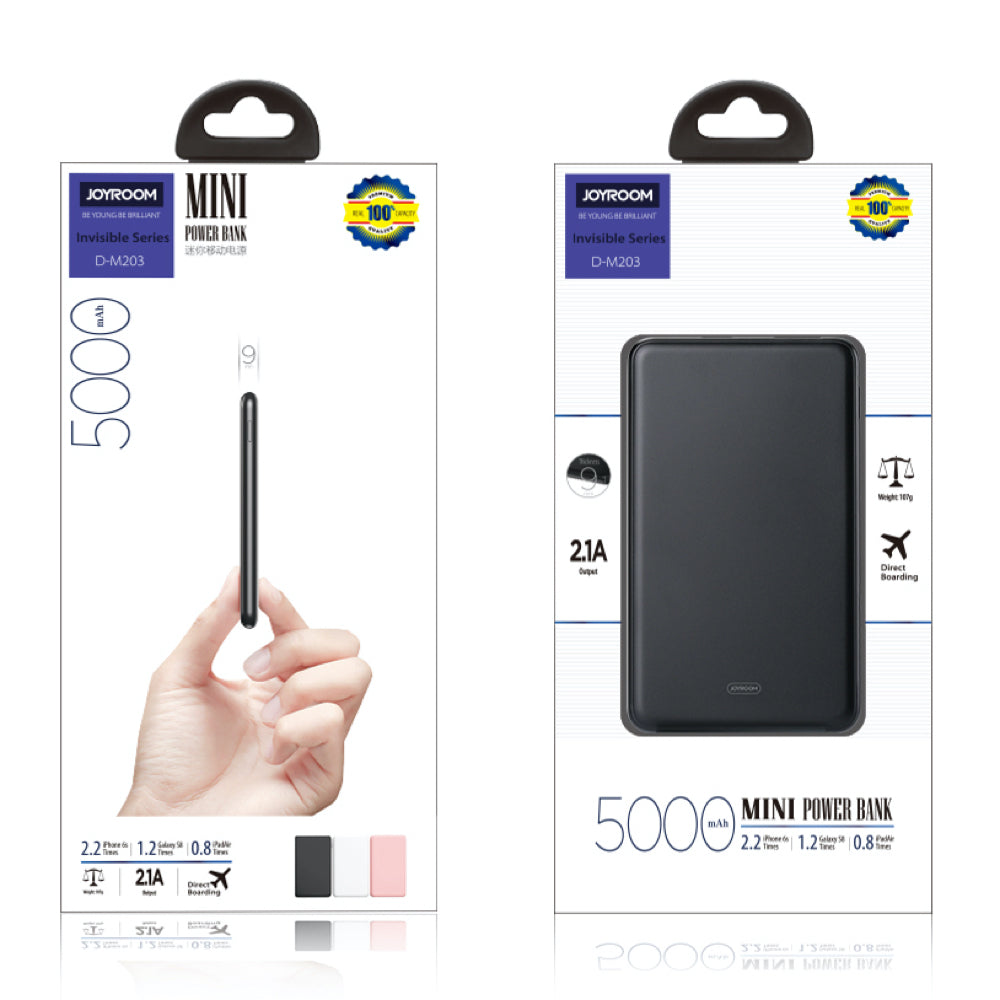 Joyroom Feather Series Power Bank D-M203 5000 mAh - White