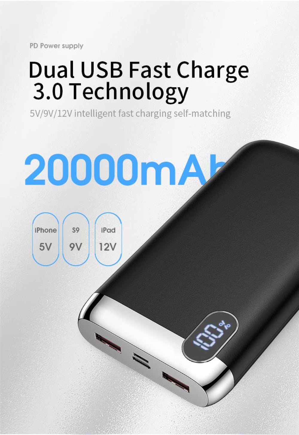 Joyroom Gezhi Series Power Bank Version D-M194 PLUS PD 20000 mAh - Black