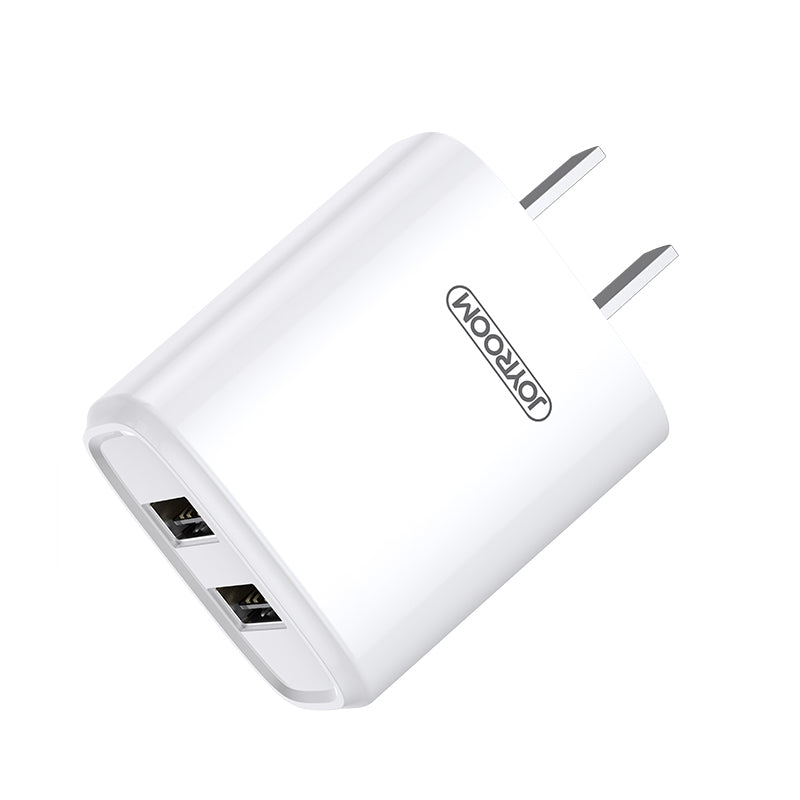 Joyroom Travel Charger L-M226 Single Charger 2.4A 2 USB - White