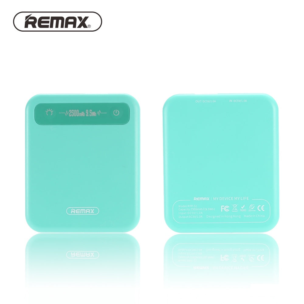 Remax 2500 mAh Pino Power Bank RPP-51 - Blue