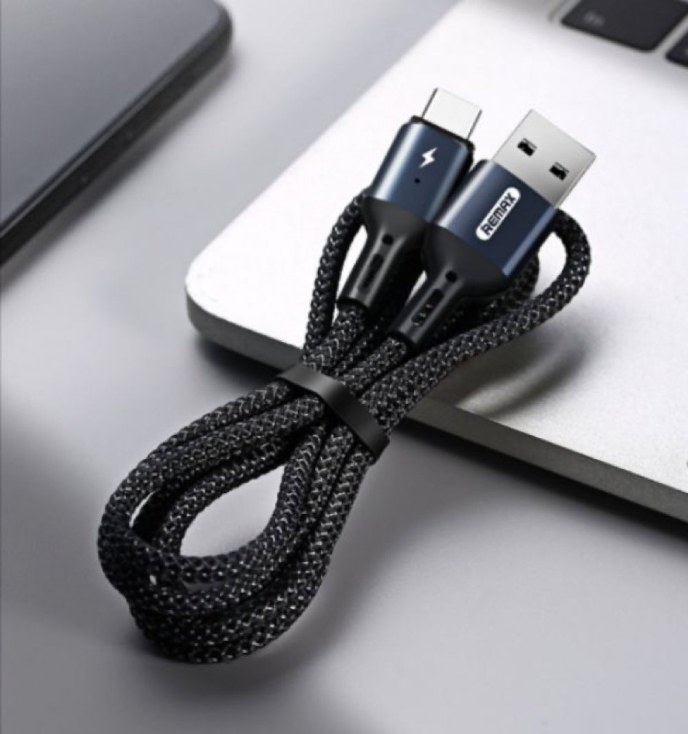 Remax Cigan Series 3.0A Powerful Magnet Connection Data Cable RC-156i Lightning - Black