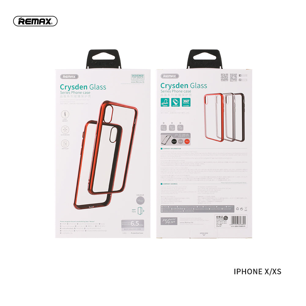 Remax Crysden series glass Case RPC-002 for iPhone XS - White