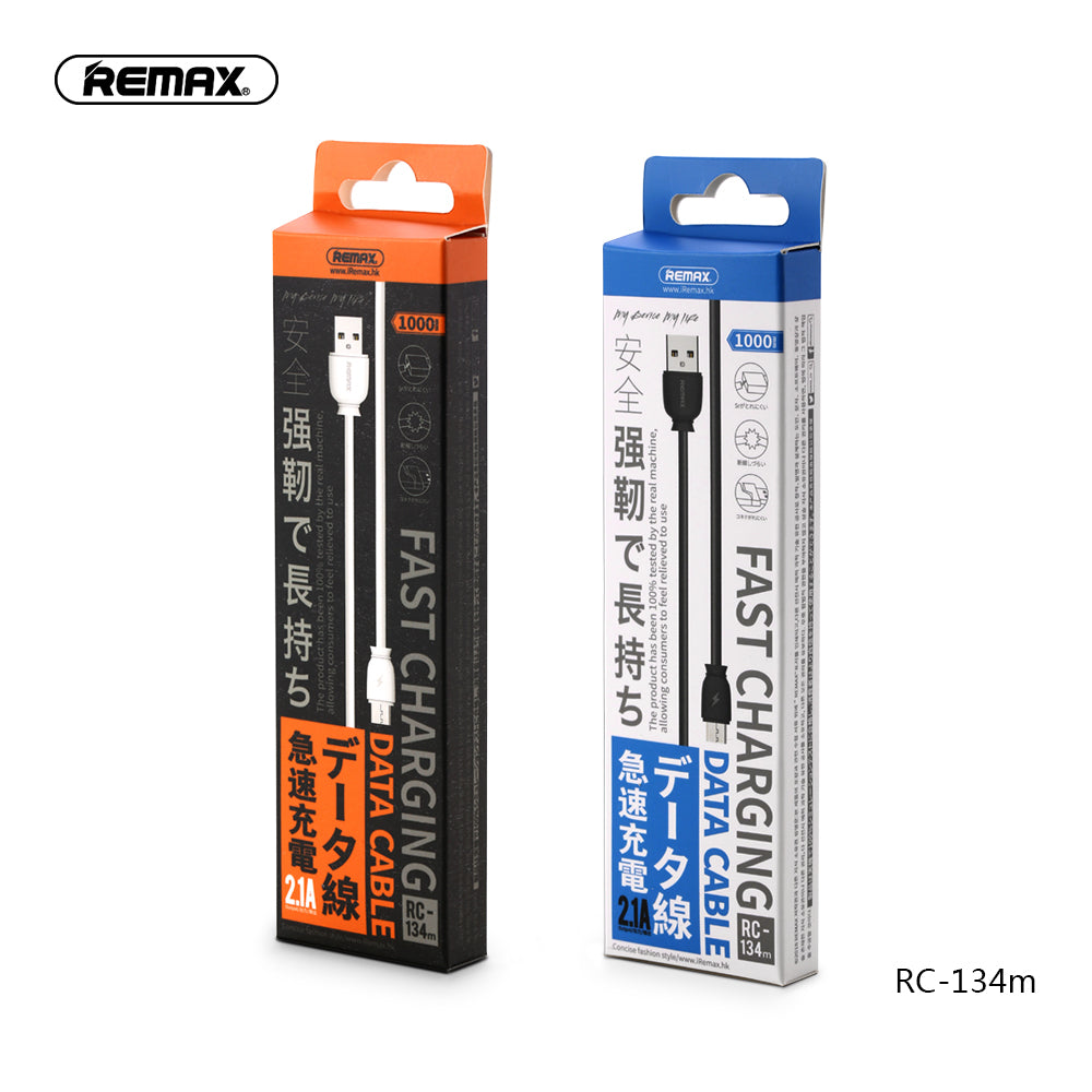 Remax Fast Charging Data Cable RC-134m Micro USB - Black