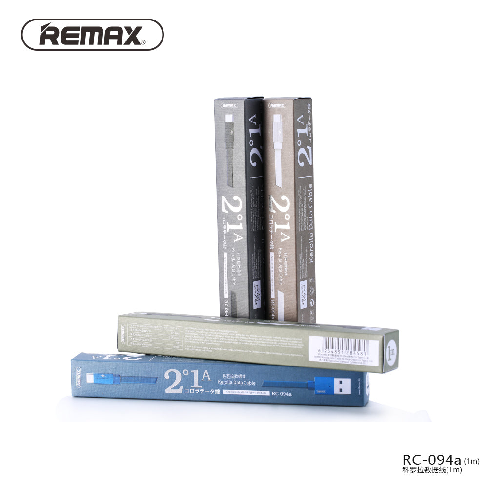 Remax Kerolla Data Cable USB to Type-C RC-094a 1M - Green