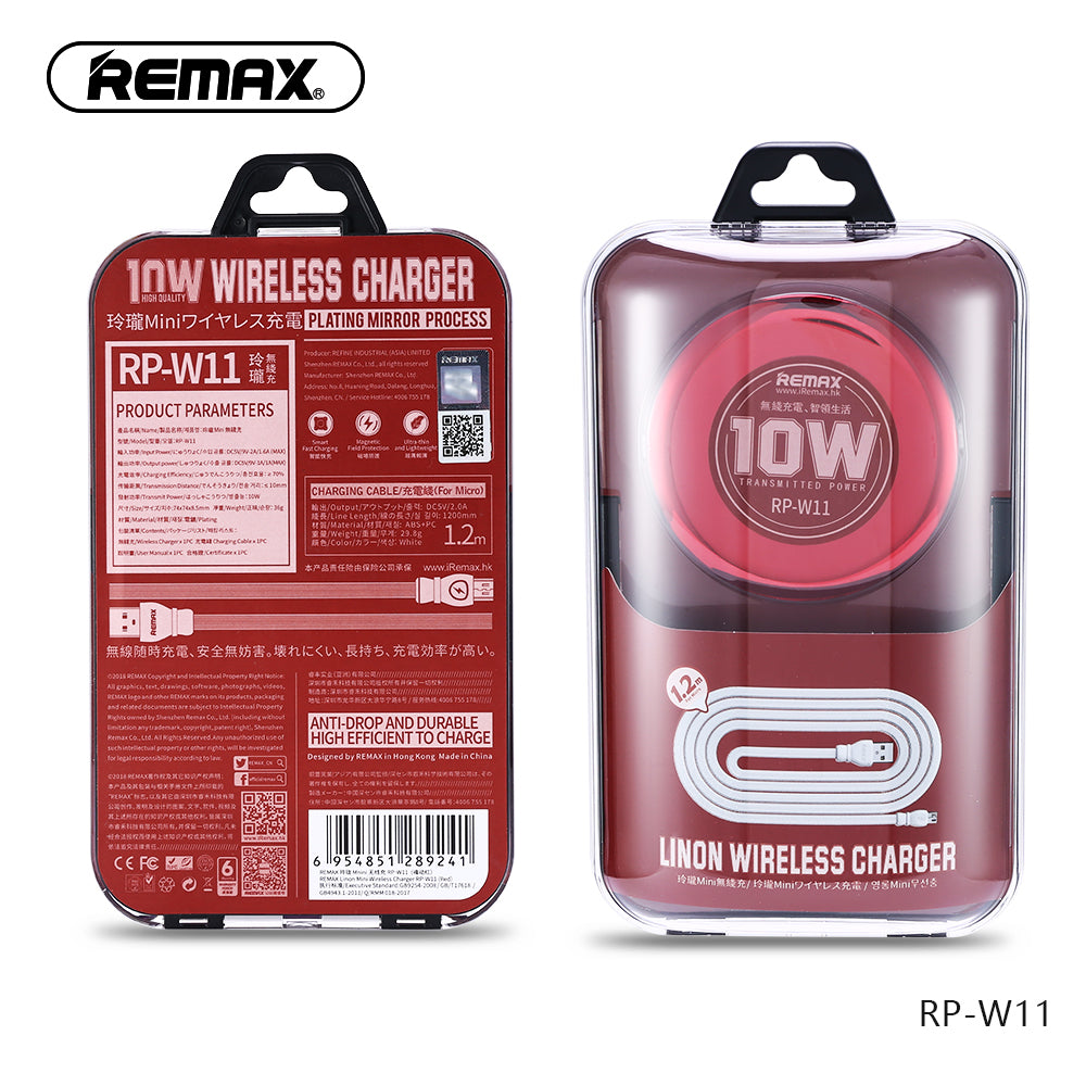 Remax Linon Wireless Charger RP-W11 - Silver