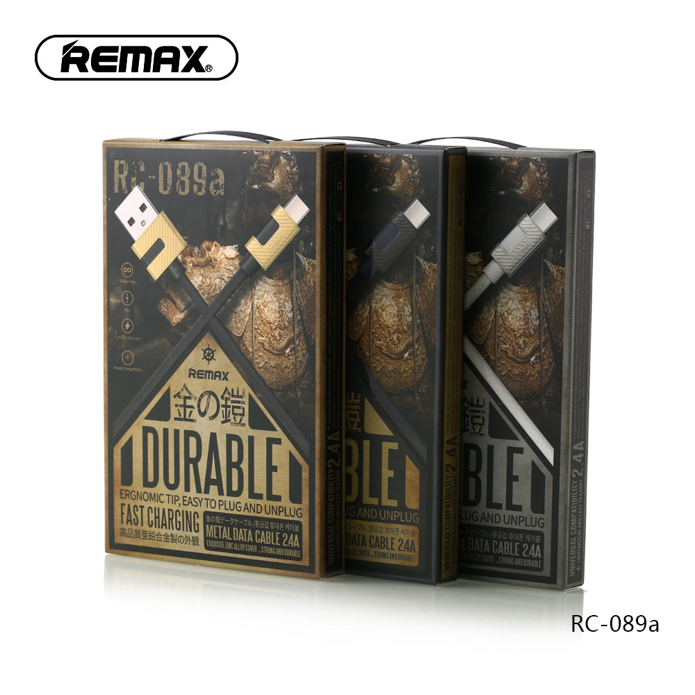 Remax Metal Data Cable 2.4A for Type-C RC-089a - White