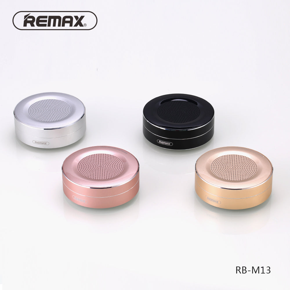 Remax RB-M13 Portable Bluetooth Speaker support TF Card playing - Gold