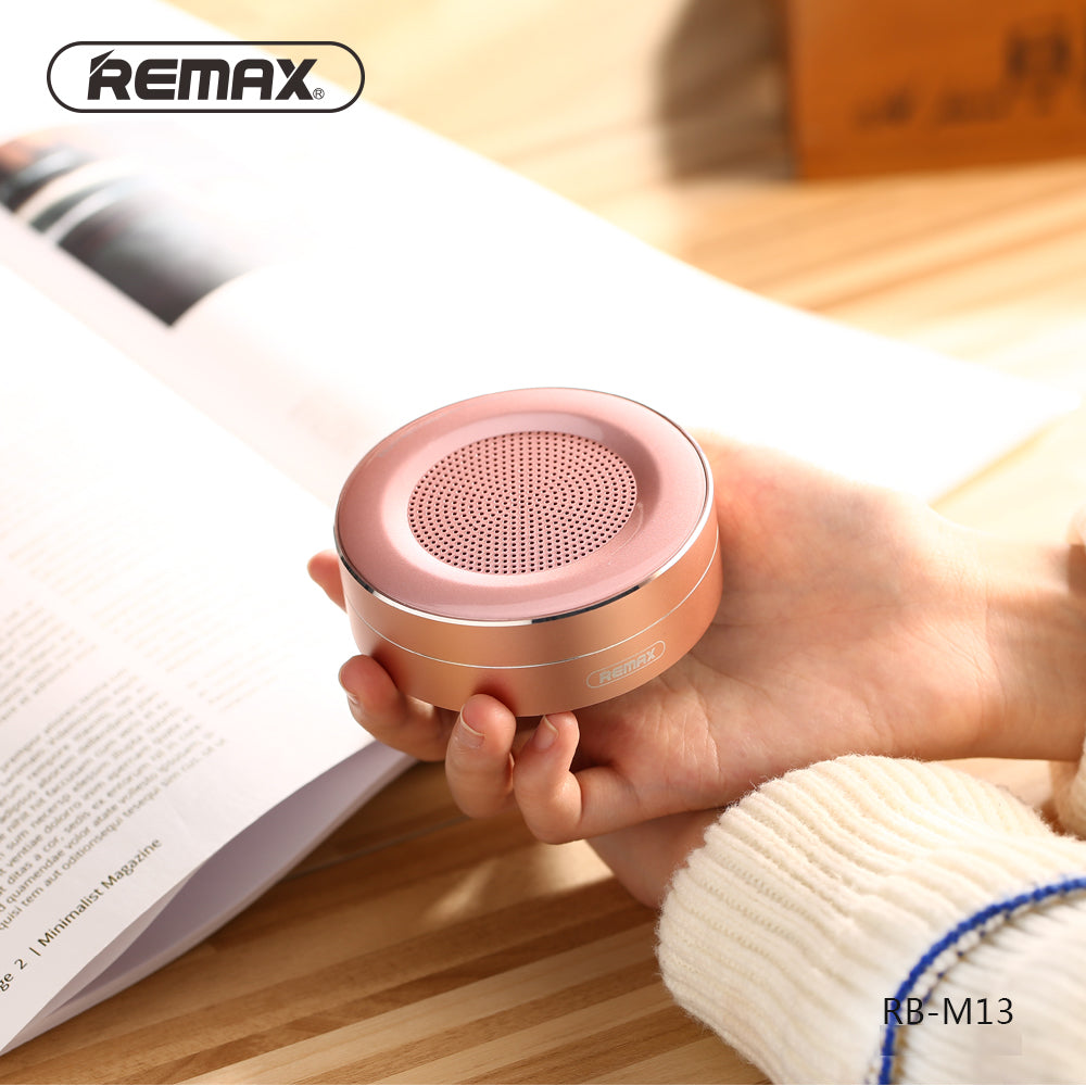 Remax RB-M13 Portable Bluetooth Speaker support TF Card playing - Black