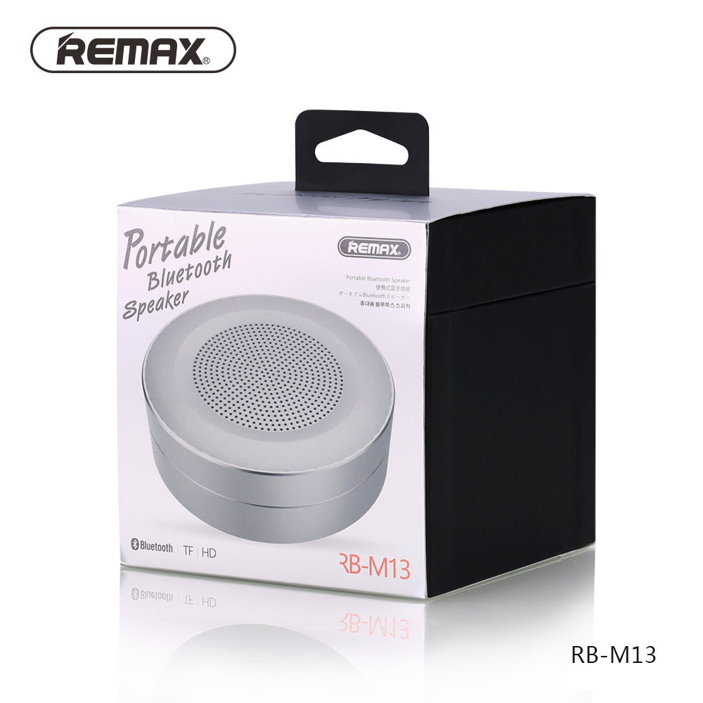 Remax RB-M13 Portable Bluetooth Speaker support TF Card playing - Rose Gold