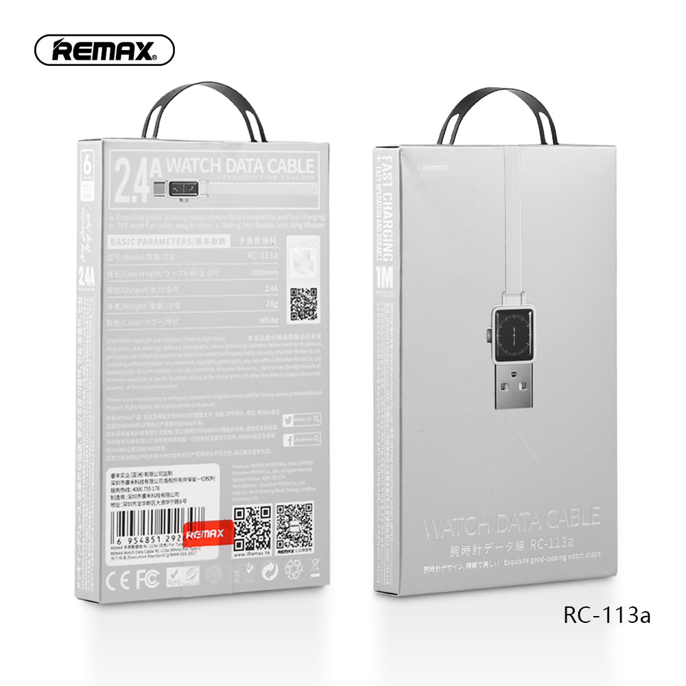 Remax Watch Data Cable for Type-C RC-113a - Silver