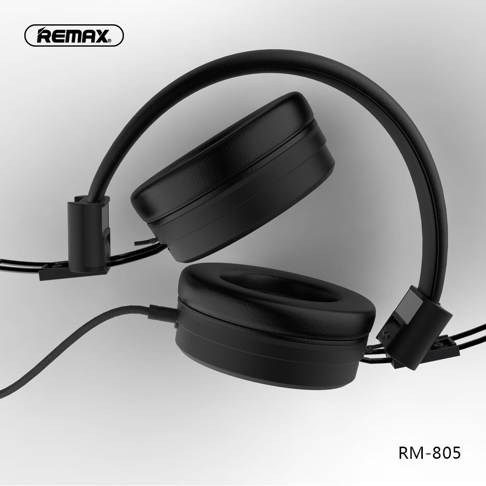 Remax Wired Headphone for Music and Calls RM-805 - Black