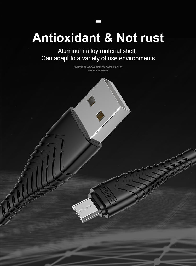 Joyroom Shadow Series Data Cable,1m S-M353 Micro USB - Black
