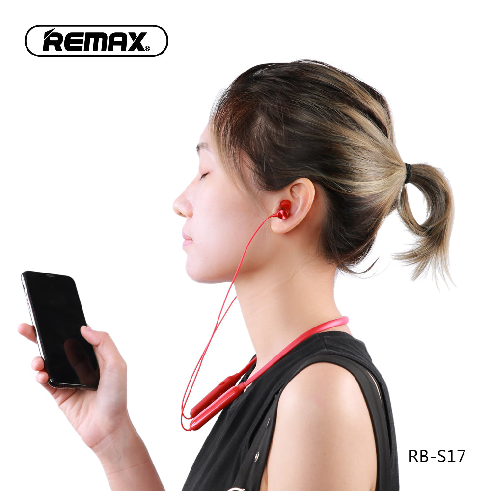Remax Bluetooth Neckband Sports Headset RB-S17 - Red