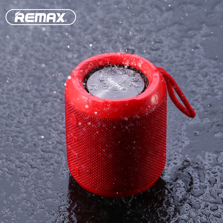 Remax RB-M21 Portable Bluetooth Speaker Support TF card, FM and AUX-in - Red