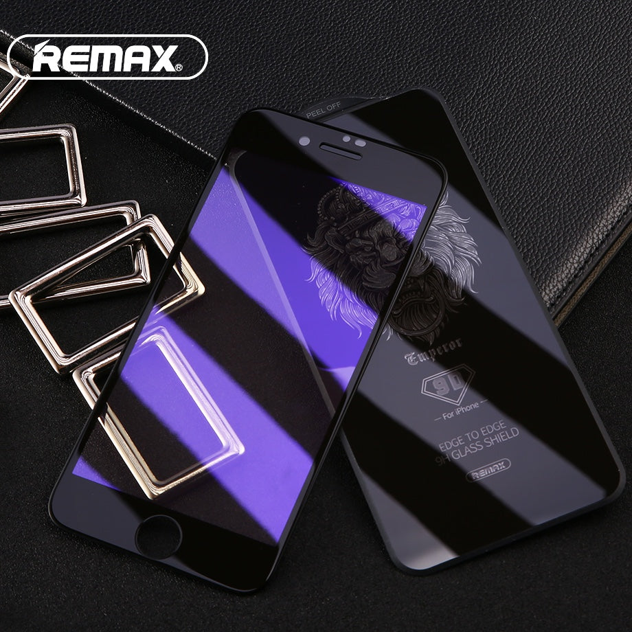 Remax Emperor Series 9D Anti Blue-ray Tempered Glass GL-32 for iPhone 7/8 Plus - Black