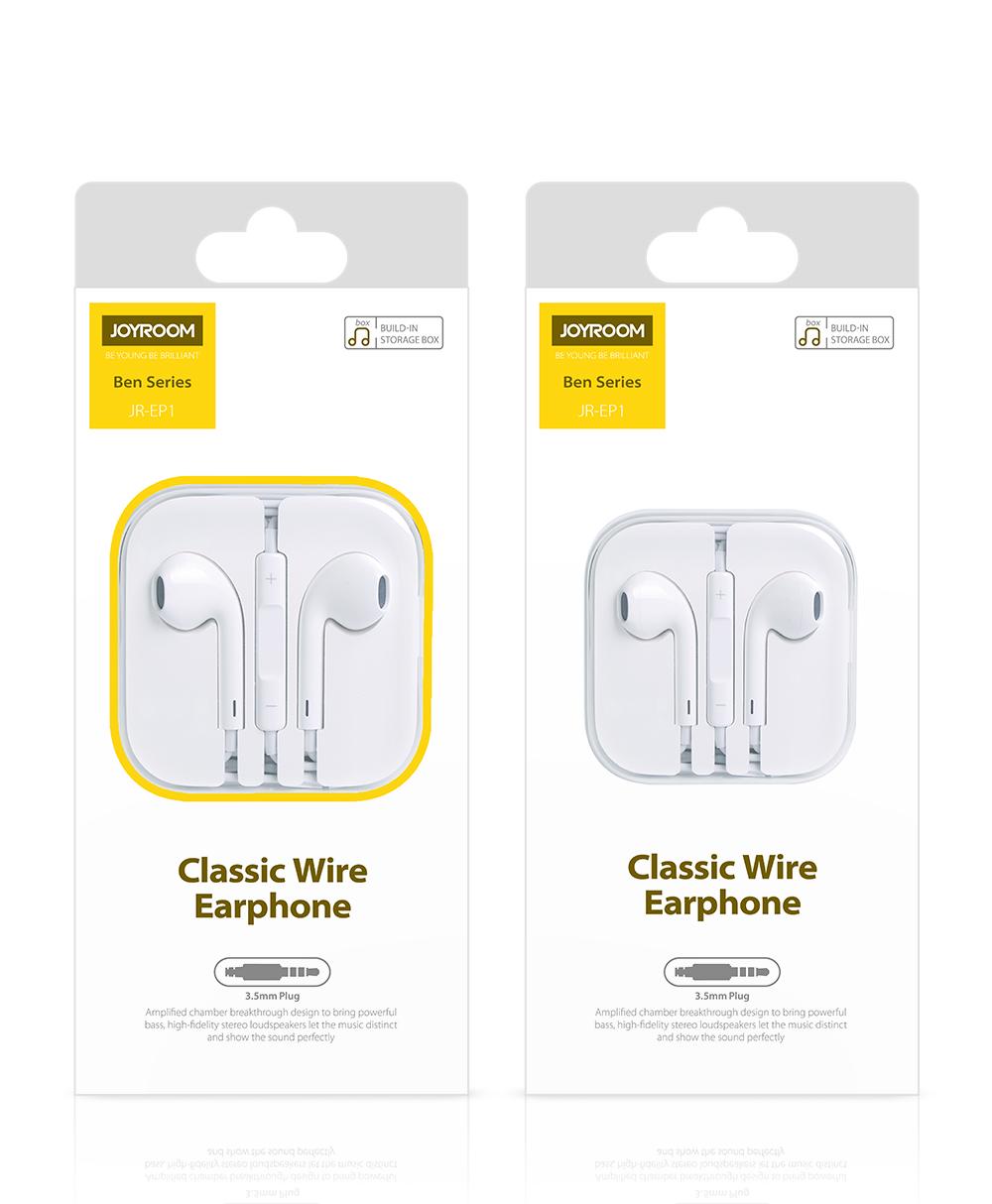 Joyroom Ben Series Earphone JR-EP1 - White