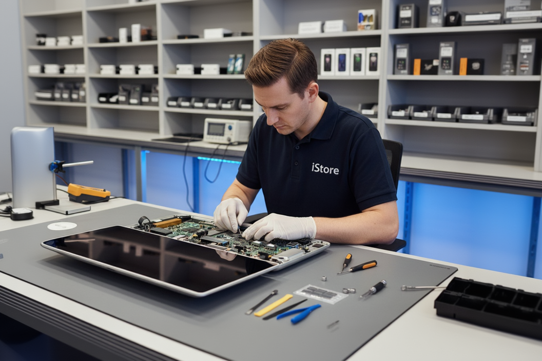 Técnico en laboratorio de reparaciones iStore