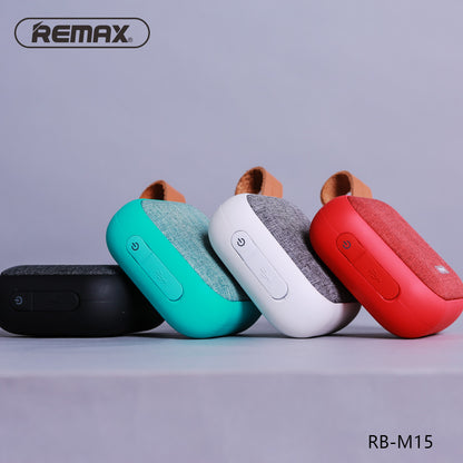 Remax RB-M15 Portable Fabric Bluetooth Speaker support TF Card playing - Red