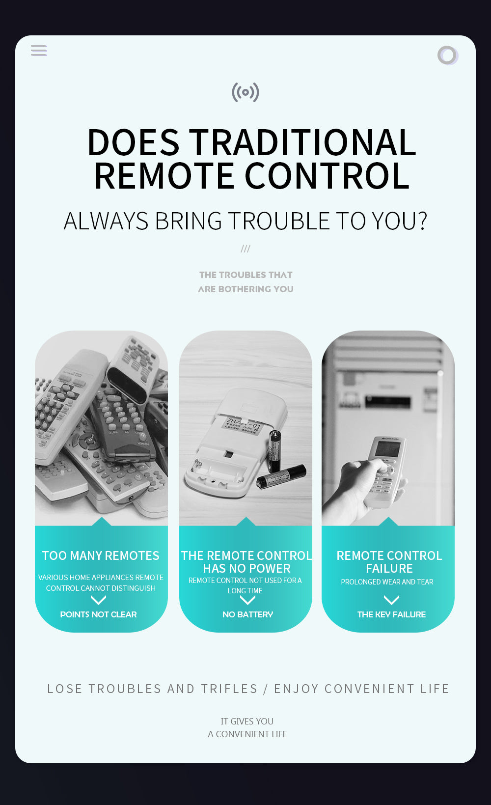 Joyroom Mobile Smart Remote CY278 Lightning Interface - Gray