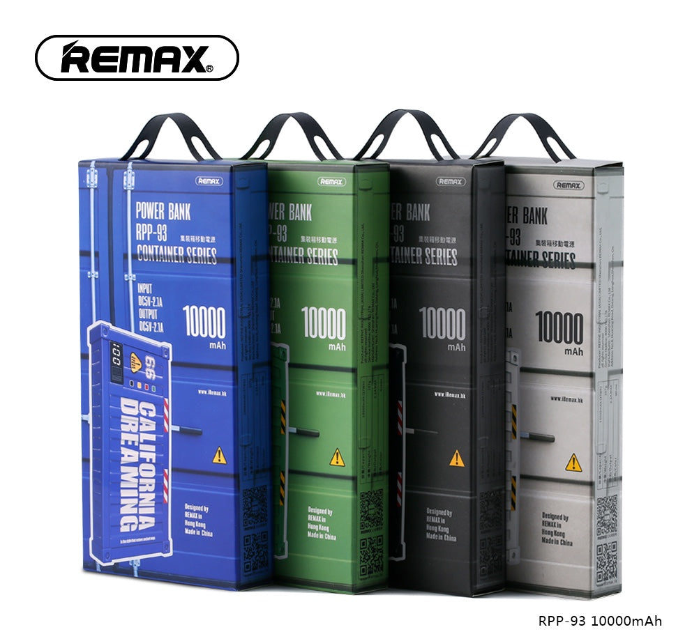 Remax Container series Power Bank 10000 mAh RPP-93 - Green