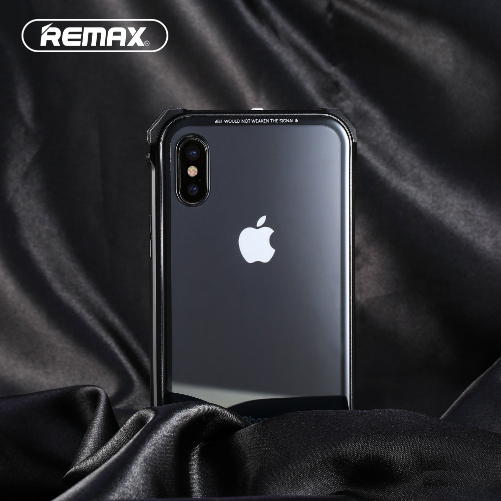 Remax Kooble Servrs Metal&Glass Case RM-1658 for iPhone X - Red