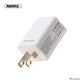 Remax Charger with Dual USB Ports and Data Cable RP-U14 Pro for Lightning 2.4A - White
