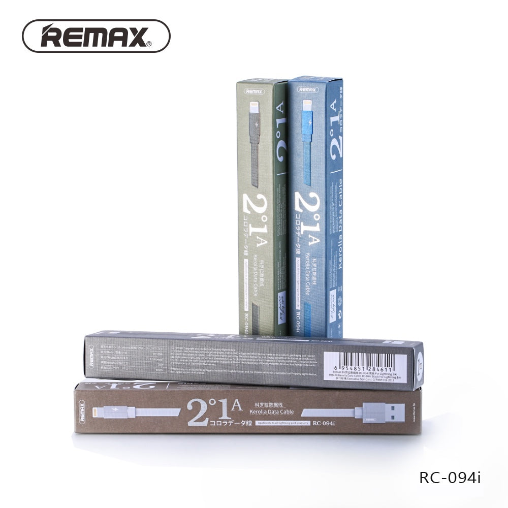 Remax Kerolla Data Cable USB to Lightning RC-094i 1M - Black