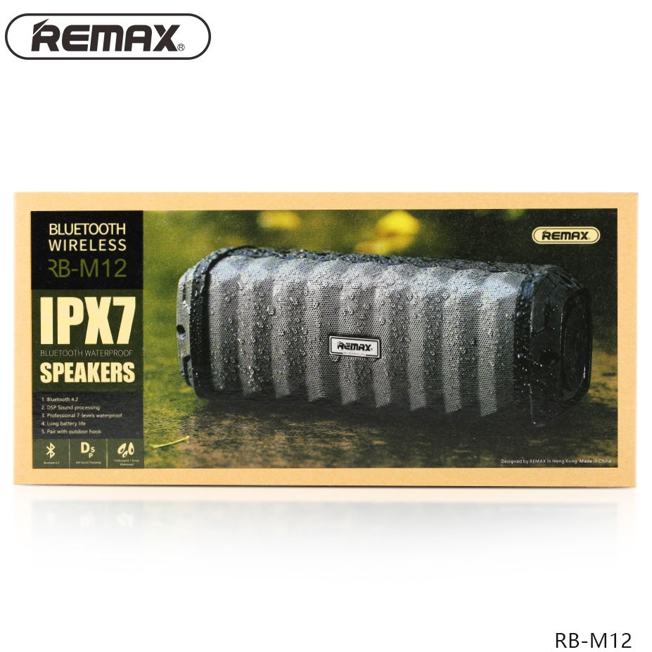 Remax RB-M12 Outdoor Waterproof Bluetooth Speaker - Red