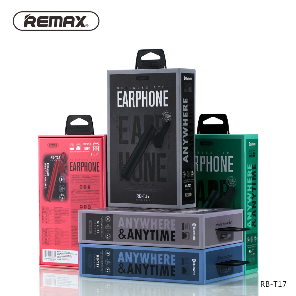 Remax Business type bluetooth earphone RB-T17 Dark - Blue