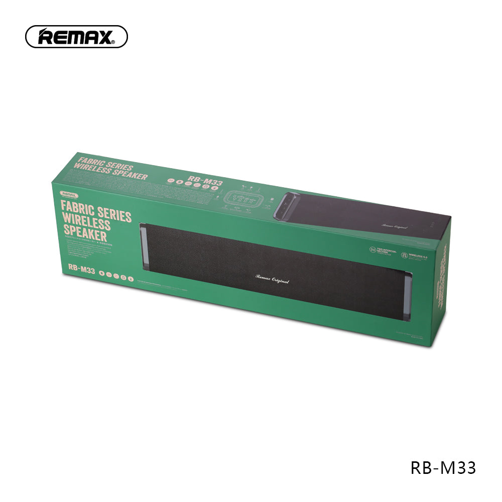 Remax Fabric Series Wireless Speaker RB-M33 - Black