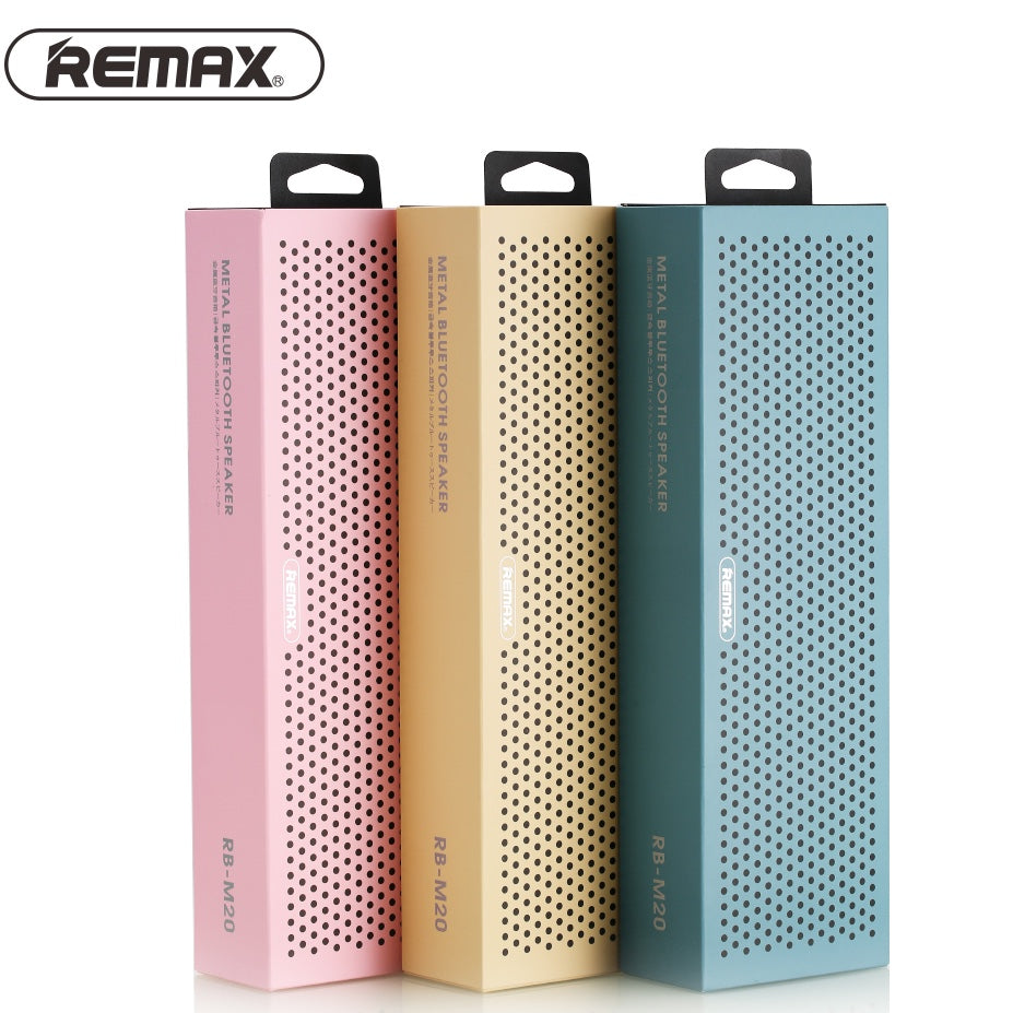 Remax RB-M20 Portable Bluetooth Speaker support TF Card playing - Rose Gold