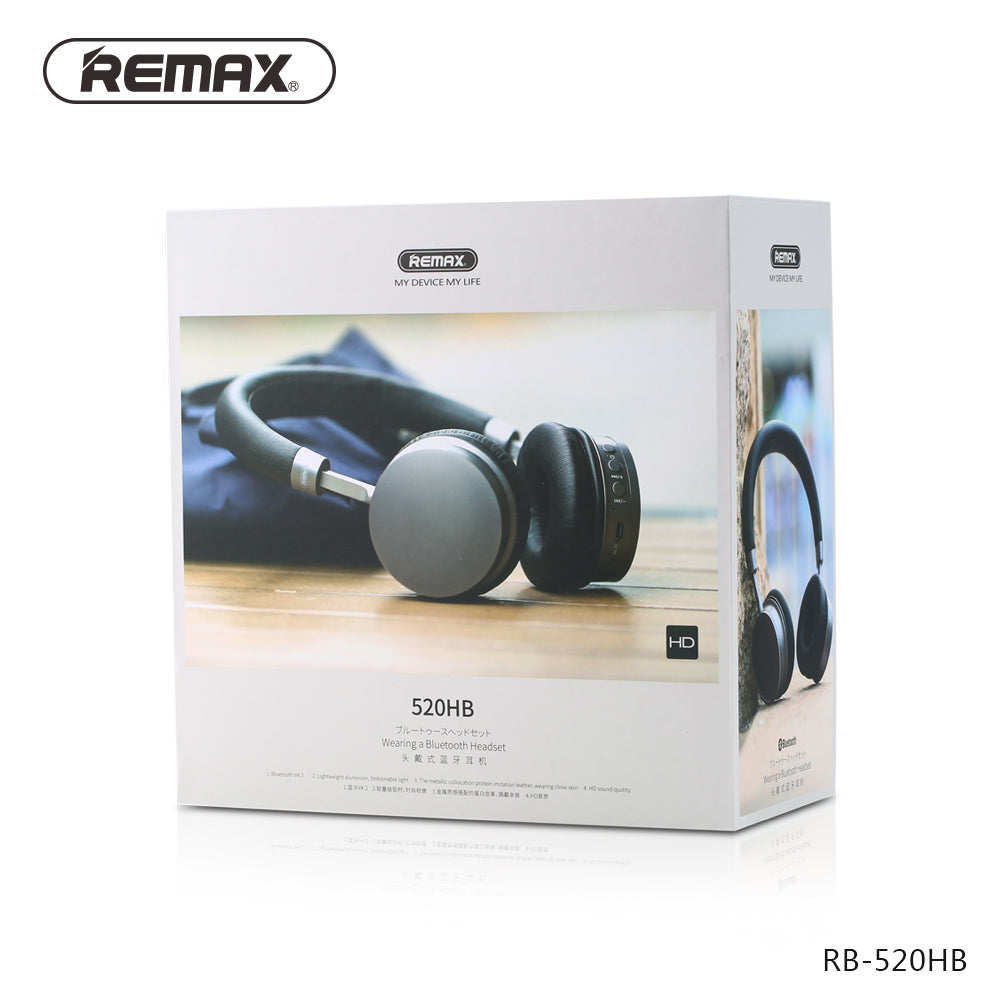 Remax Wearing Bluetooth Headset RB-520HB - Silver