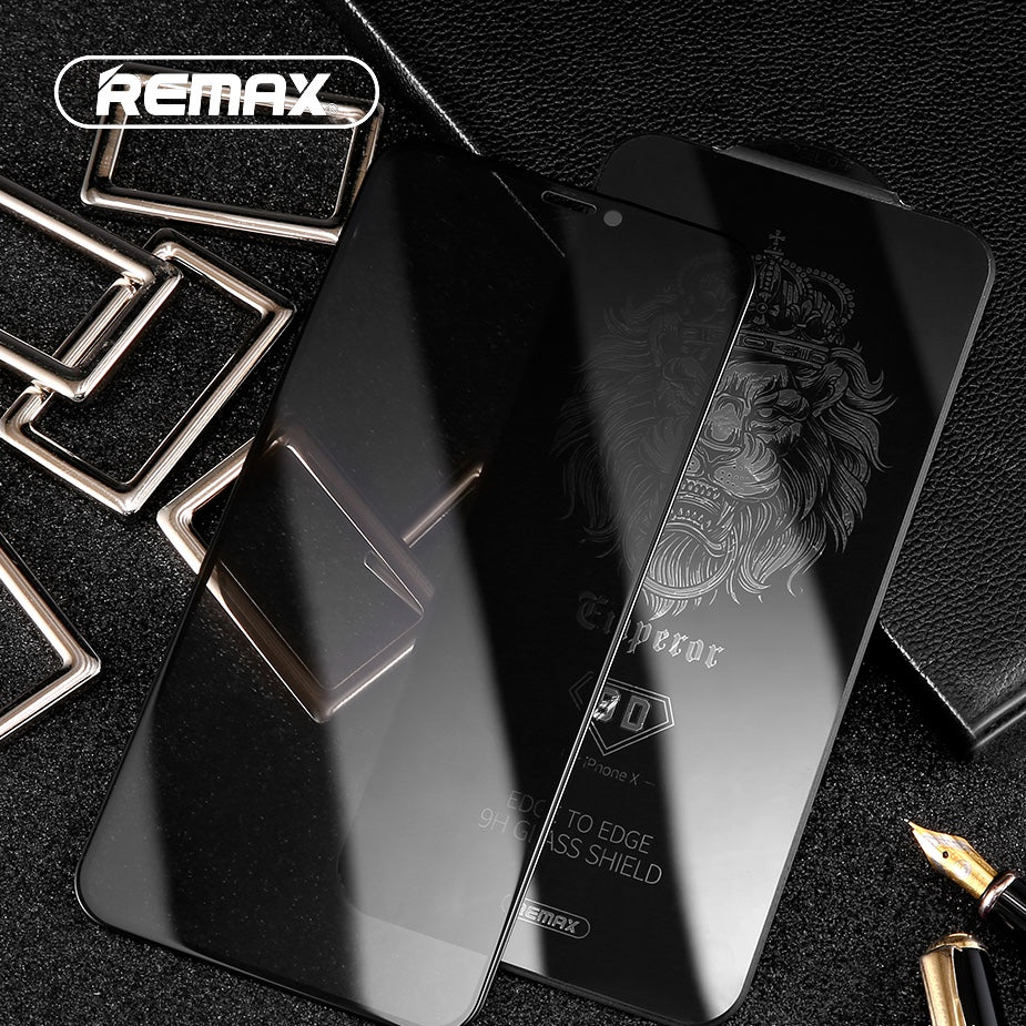 Remax Emperor Series 9D Privacy Tempered Glass GL-32 for iPhone X - Black