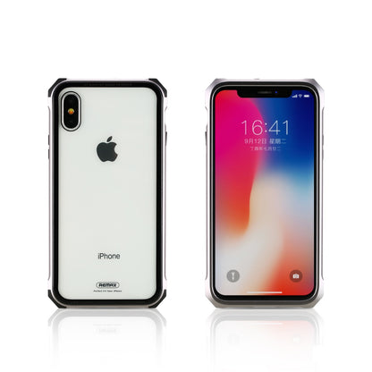 Remax Kooble Servrs Metal&Glass Case RM-1658 for iPhone X - Gray