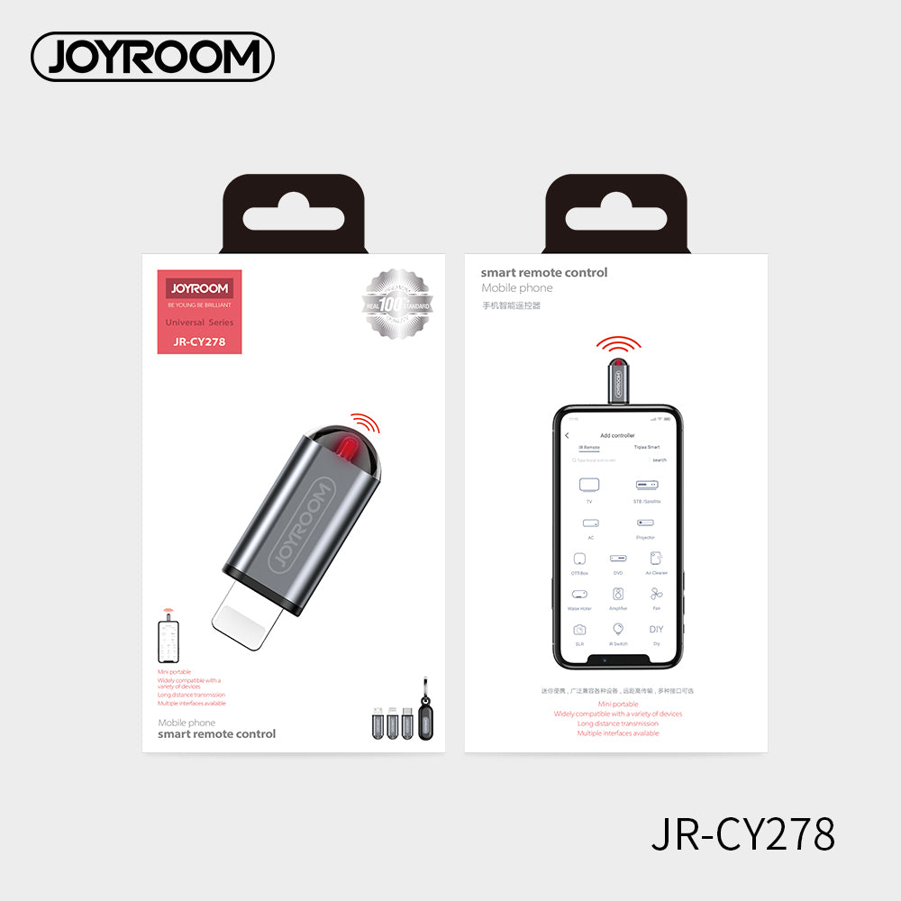 Joyroom Mobile Smart Remote CY278 Android interface - Gray