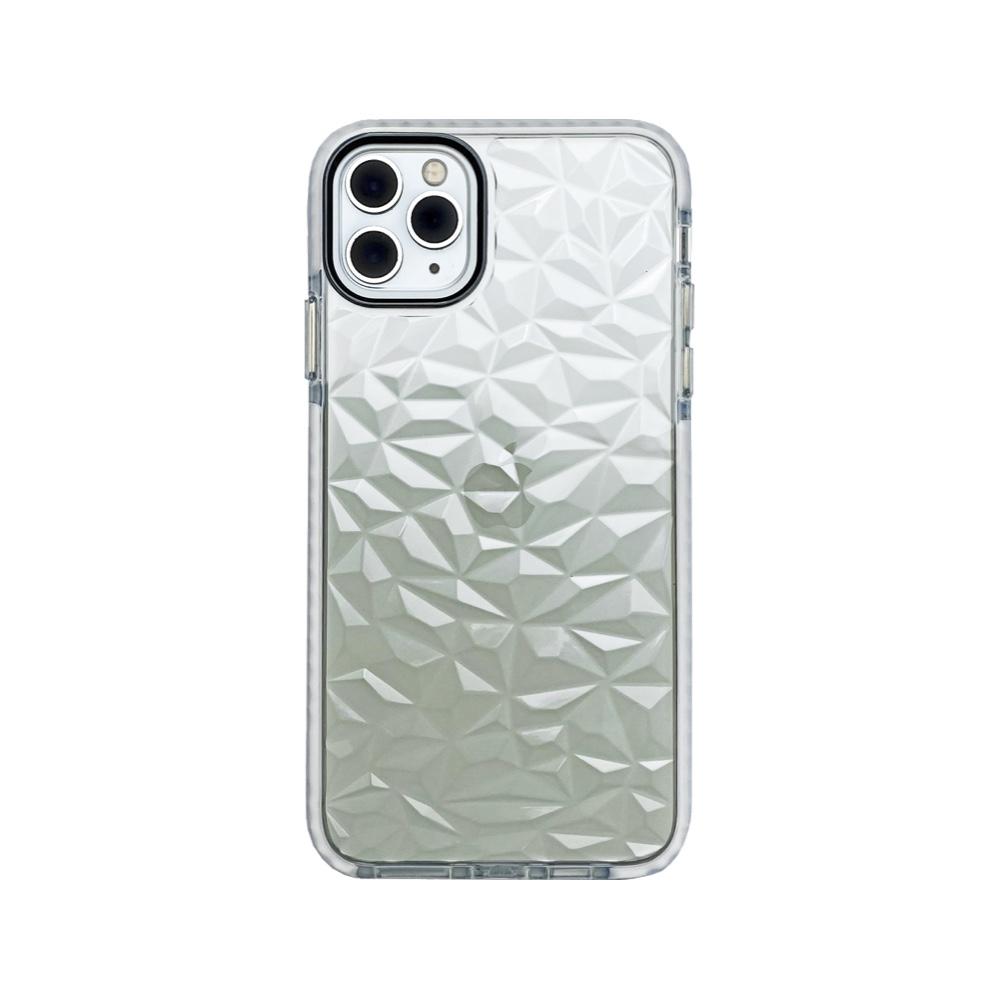 CaseMania Case 22 for iPhone 11 Antishock Diamond Frame - White