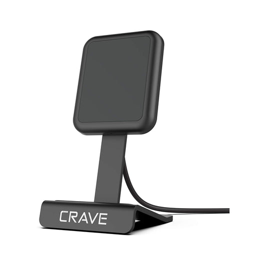 Crave Wireless Desktop Charger Stand - Black
