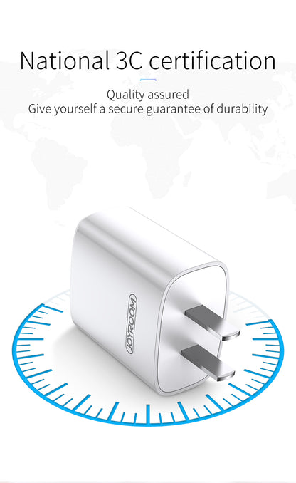 Joyroom Travel Charger L-M226 Single Charger 2.4A 2 USB - White