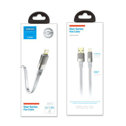 Joyroom Star Series Drawbench Flat Data Cable 1M S-M360 Micro USB - Silver