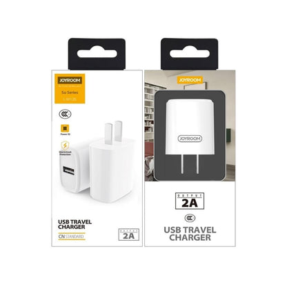 Joyroom Travel Charger L-M126 Single Charger 2.4A 1 USB - White