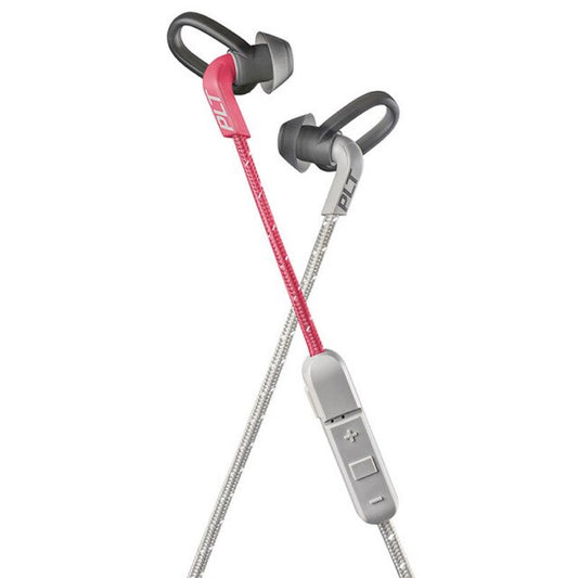 Plantronics Backbeat 305 In Ear Bluetooth Headphones Grey / Coral - Pink